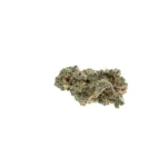 Dichte, harzige Blüten der Cannabis-Sorte Dante'z Inferno mit sichtbaren Trichomen