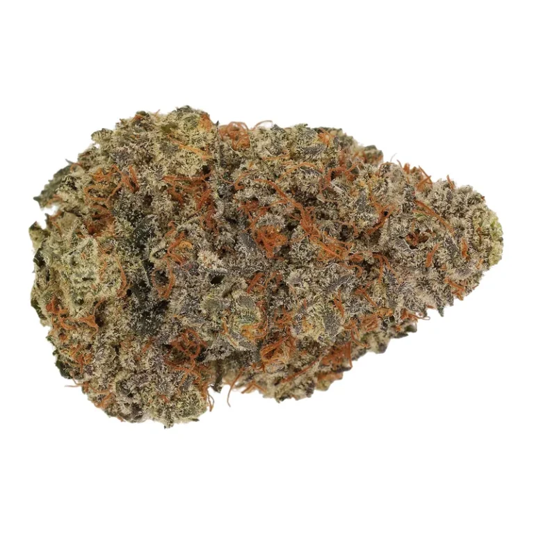 Lemon Krash Cannabisblüten mit Limonen-Terpenprofil in Nahaufnahme