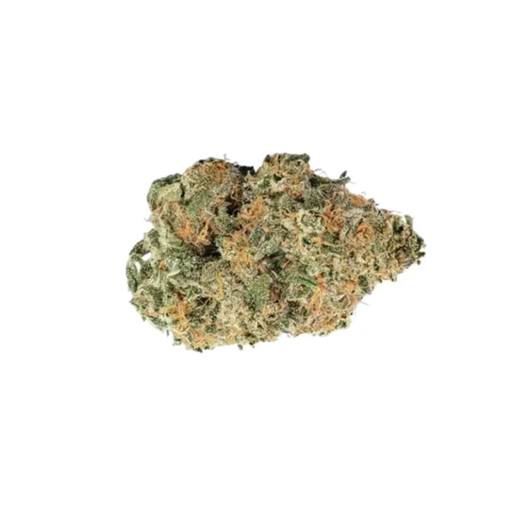 Blüten der Cannabis-Sorte Sour Cherry Punch mit dichter Trichomschicht